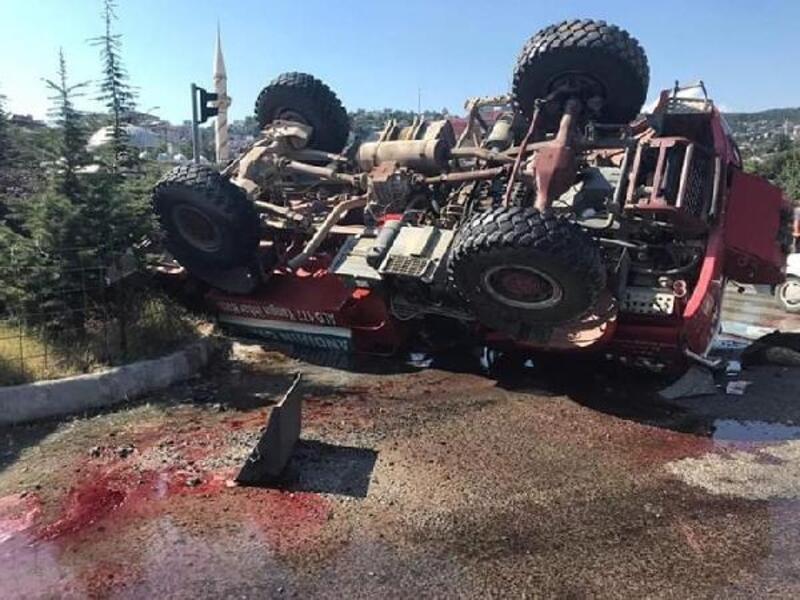 Kahramanmaraş'ta arazöz devrildi: 3 yaralı