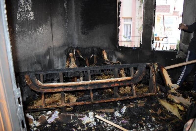 Gazipaşa'da ev yangını