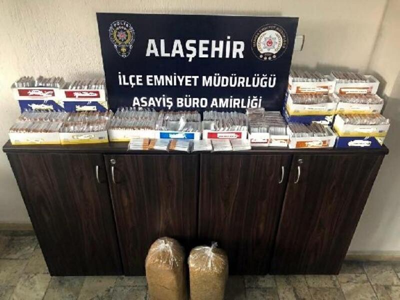 Alaşehir'de 10 kilo kaçak tütün ele geçirildi