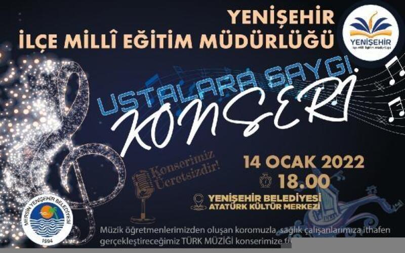 Yenişehir'de sağlık çalışanlarına ithafen konser