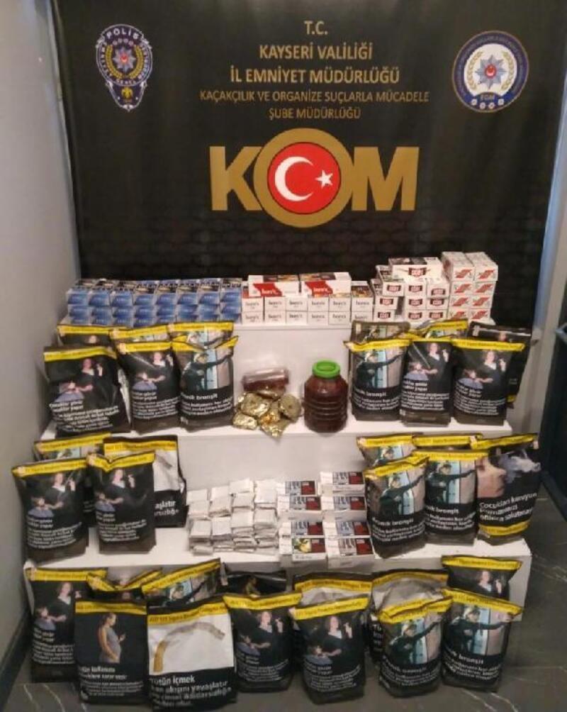 Kayseri'de kaçak sigara operasyonu: 4 gözaltı