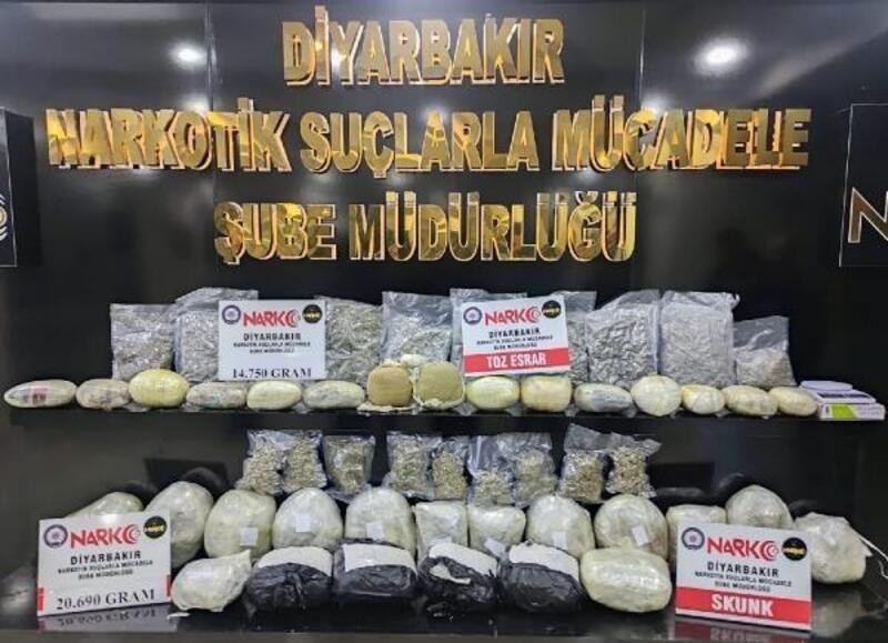 Diyarbakır’daki uyuşturucu operasyonunda 8 tutuklama