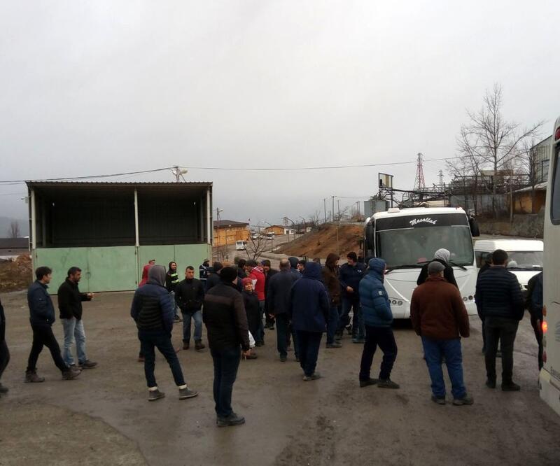 Artvin’de maden çalışanları greve gitti, üretim durdu