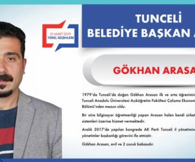 AK Parti Tunceli Belediye Başkanı Adayı Gökhan Arasan kimdir?