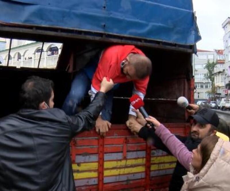 İstanbul Adliyesi'nde firar eden şüpheli kamyonet kasasında yakalandı