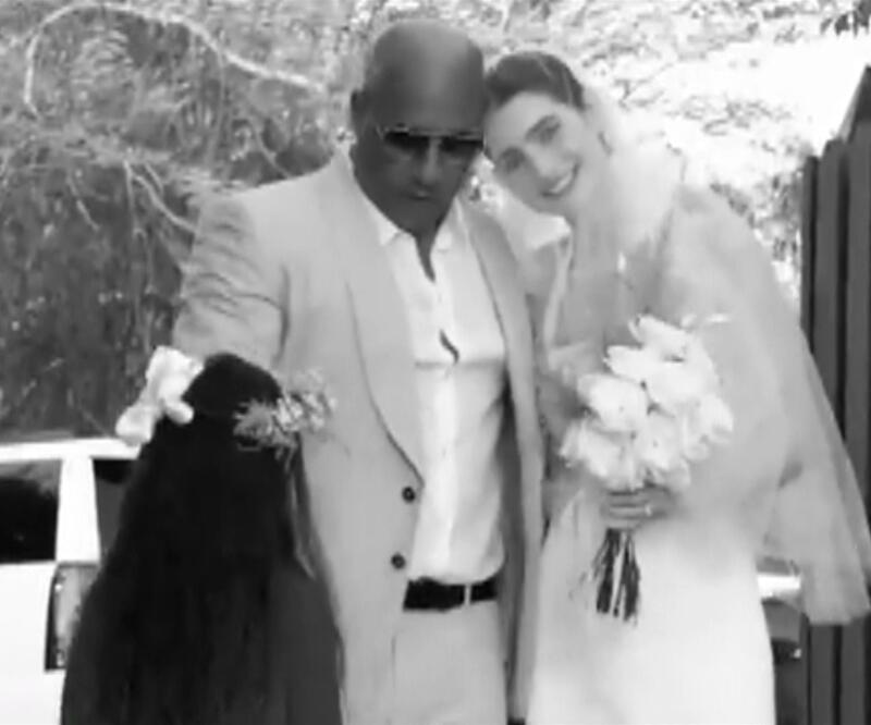 Paul Walker'ın kızı evlendi! Onu damada vaftiz babası Vin Diesel teslim etti