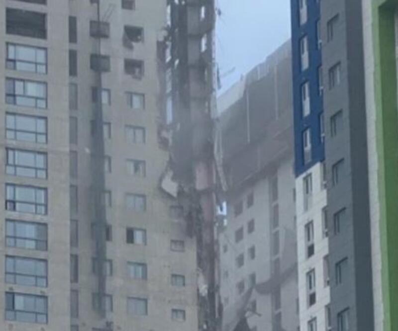 Güney Kore’de inşaat halindeki binanın bir kısmı çöktü: 1 yaralı, 6 kayıp