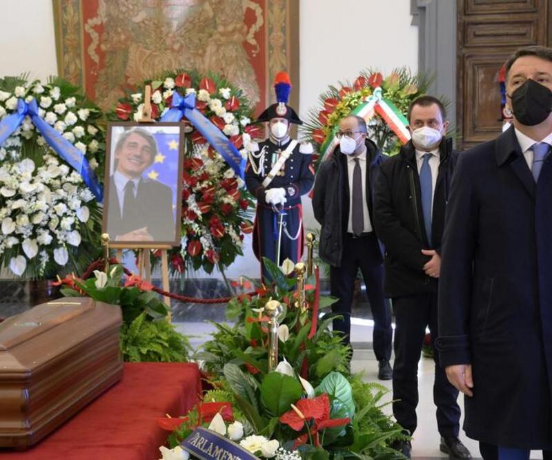 Avrupa Parlamentosu Başkanı Sassoli için Roma’da tören düzenlendi