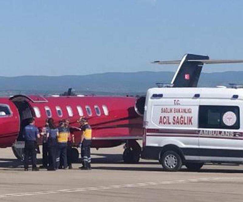 Fransa'da boğulma tehlikesi geçirdi... Ambulans uçakla Türkiye'ye getirildi