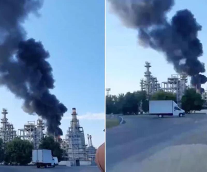 Rus petrol rafinerisi yangınında 'kamikaze drone' iddiası