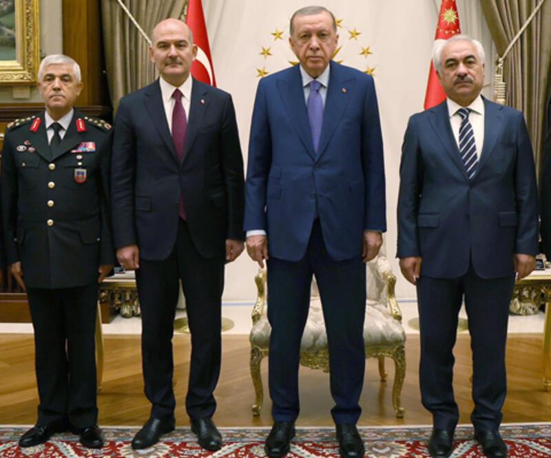 Cumhurbaşkanı Erdoğan, İçişleri Bakanı Soylu ve beraberindeki heyeti kabul etti