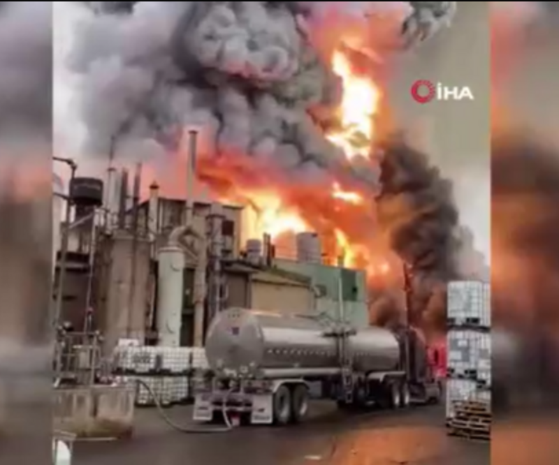 ABD’de kimya fabrikasında yangın
