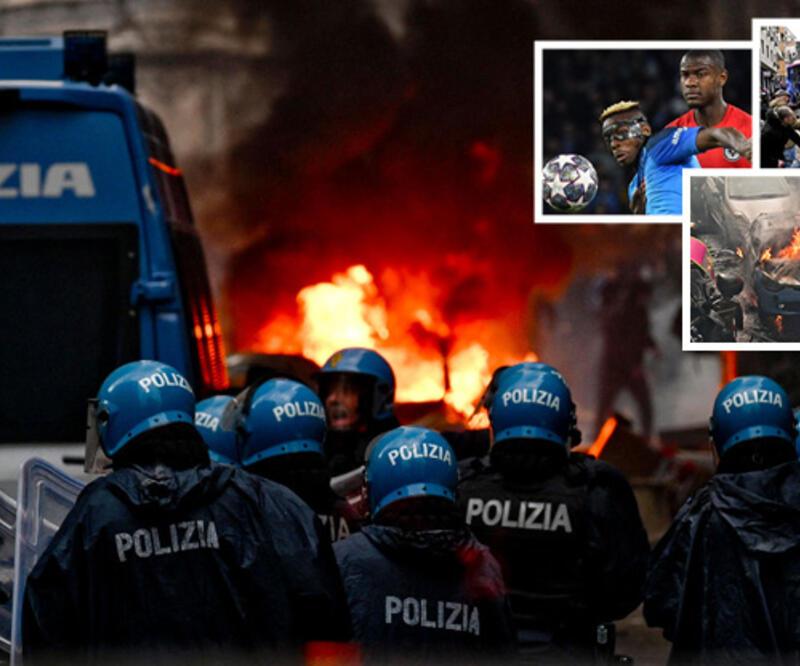 Napoli-Frankfurt maçı öncesi çıkan olaylarda 7 kişi tutuklandı!